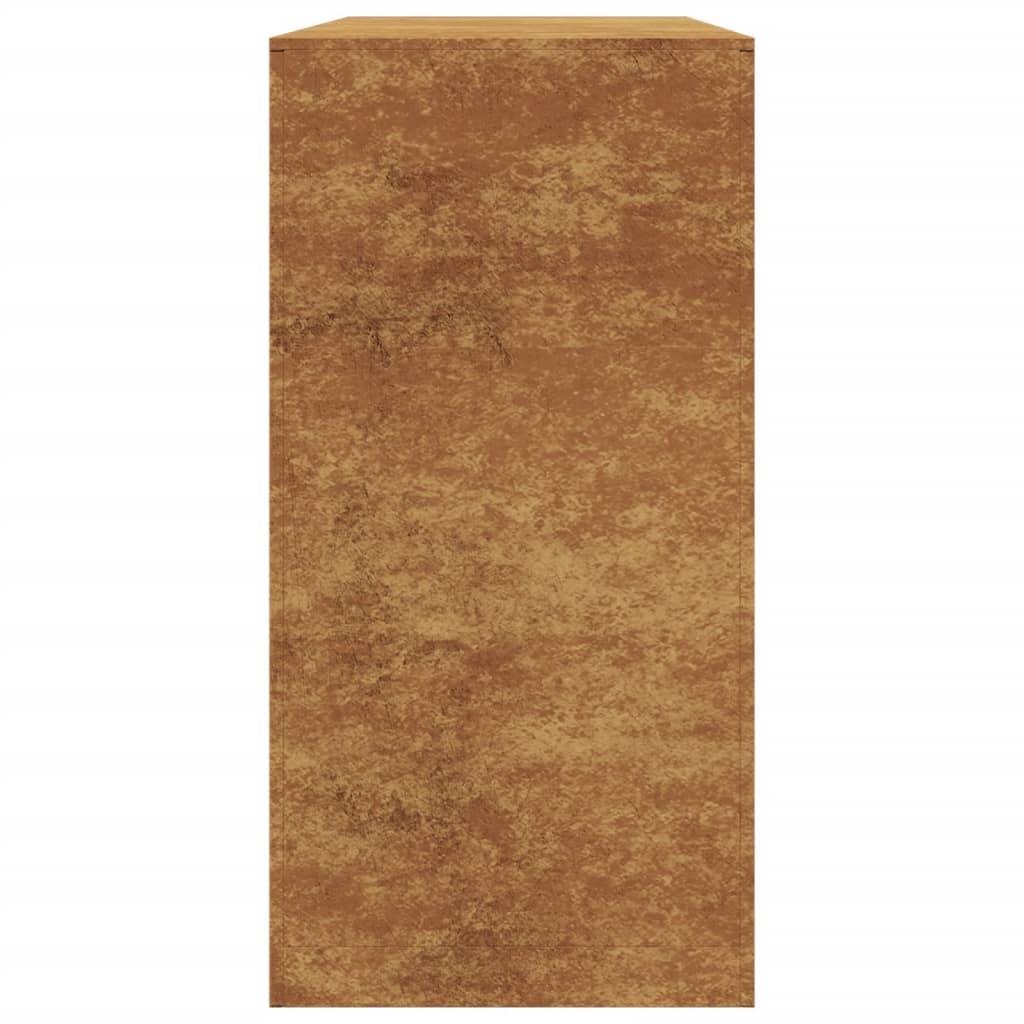 ComfortXL - Range-bûches acier Corten design rouillé pour bois de chauffage 100x80 cm – ComfortXL Outdoor Living - Image 6