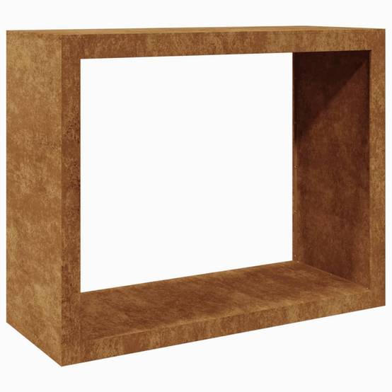 ComfortXL - Range-bûches acier Corten design rouillé pour bois de chauffage 100x80 cm – ComfortXL Outdoor Living - Image 2
