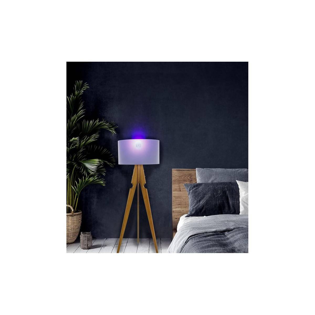Lampe led anti moustique Insectes volants 2en1 Ampoule LED vissable douille standard E27 GRUNDIG - Image 3