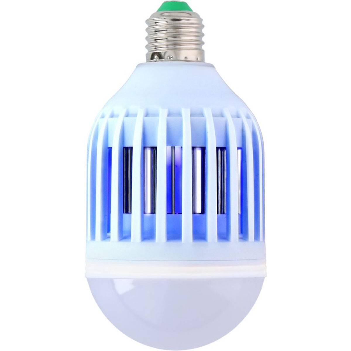 Lampe led anti moustique Insectes volants 2en1 Ampoule LED vissable douille standard E27 GRUNDIG - Image 1