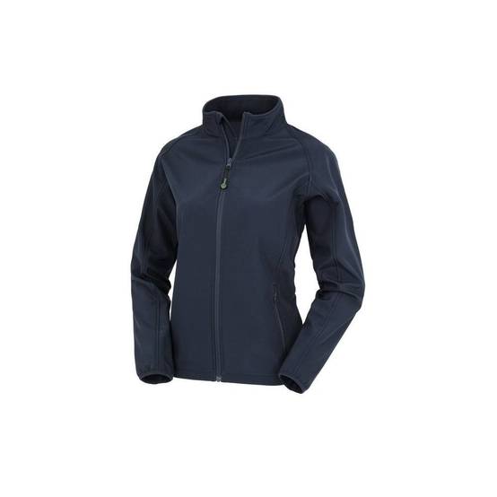 Veste softshell ecoresponsable en polyester recyclé FEMME Result Bleu Marine XL - Image 1