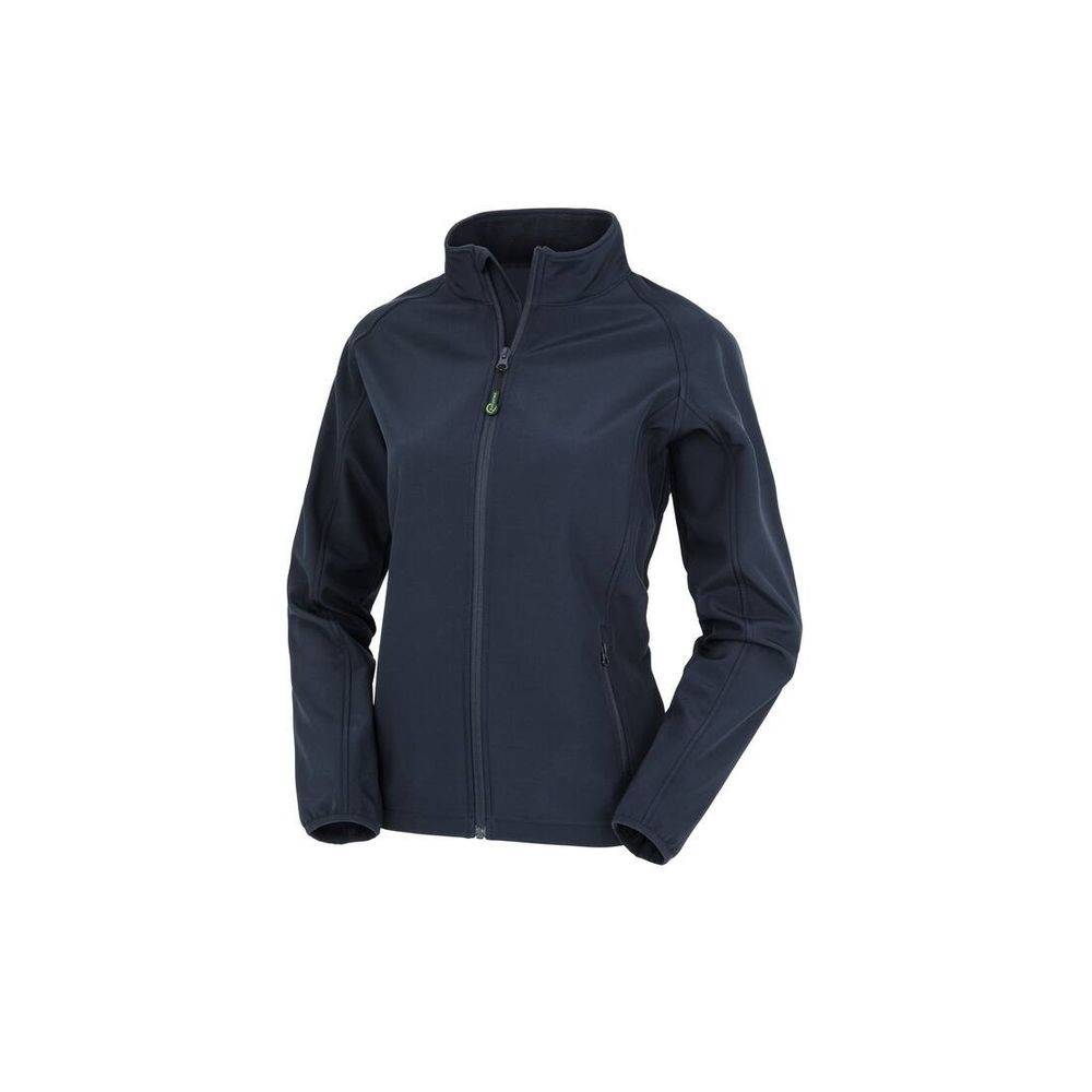 Veste softshell ecoresponsable en polyester recyclé FEMME Result Bleu Marine XL - Image 1