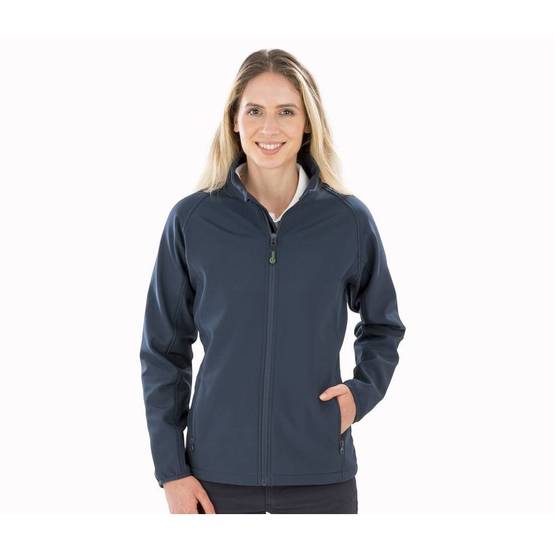 Veste softshell ecoresponsable en polyester recyclé FEMME Result Bleu Marine XL - Image 3