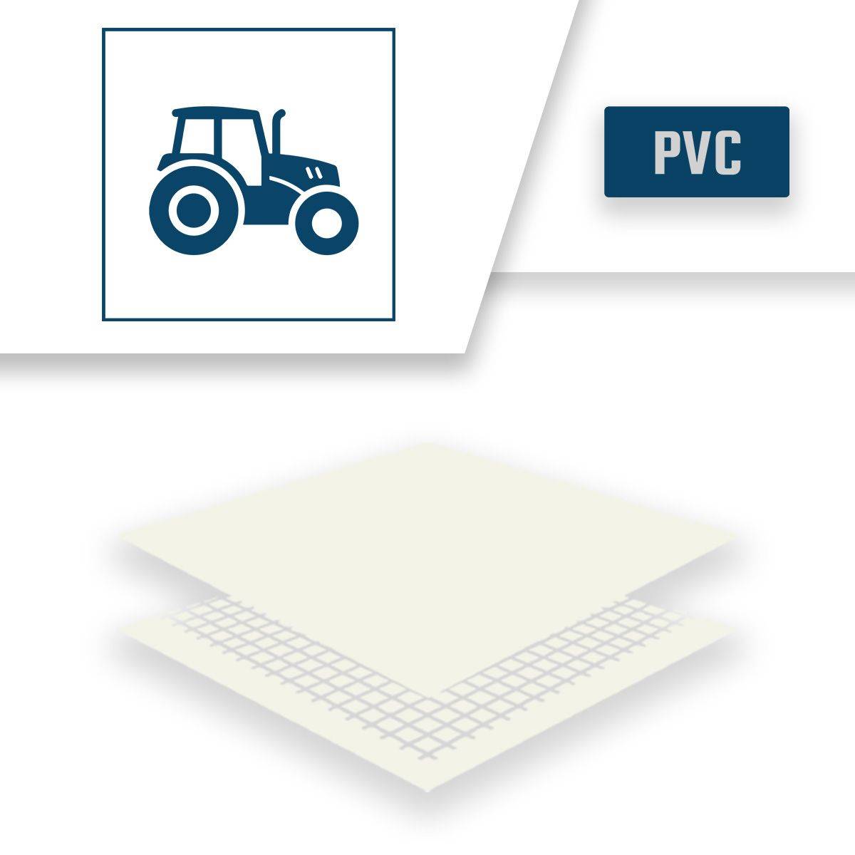 Bâche Agricole 3x5 m XP640AG Blanche - Garantie 10 ans - Bâche de protection étanche pour Matériel agricole Made in France TECPLAST - Image 4