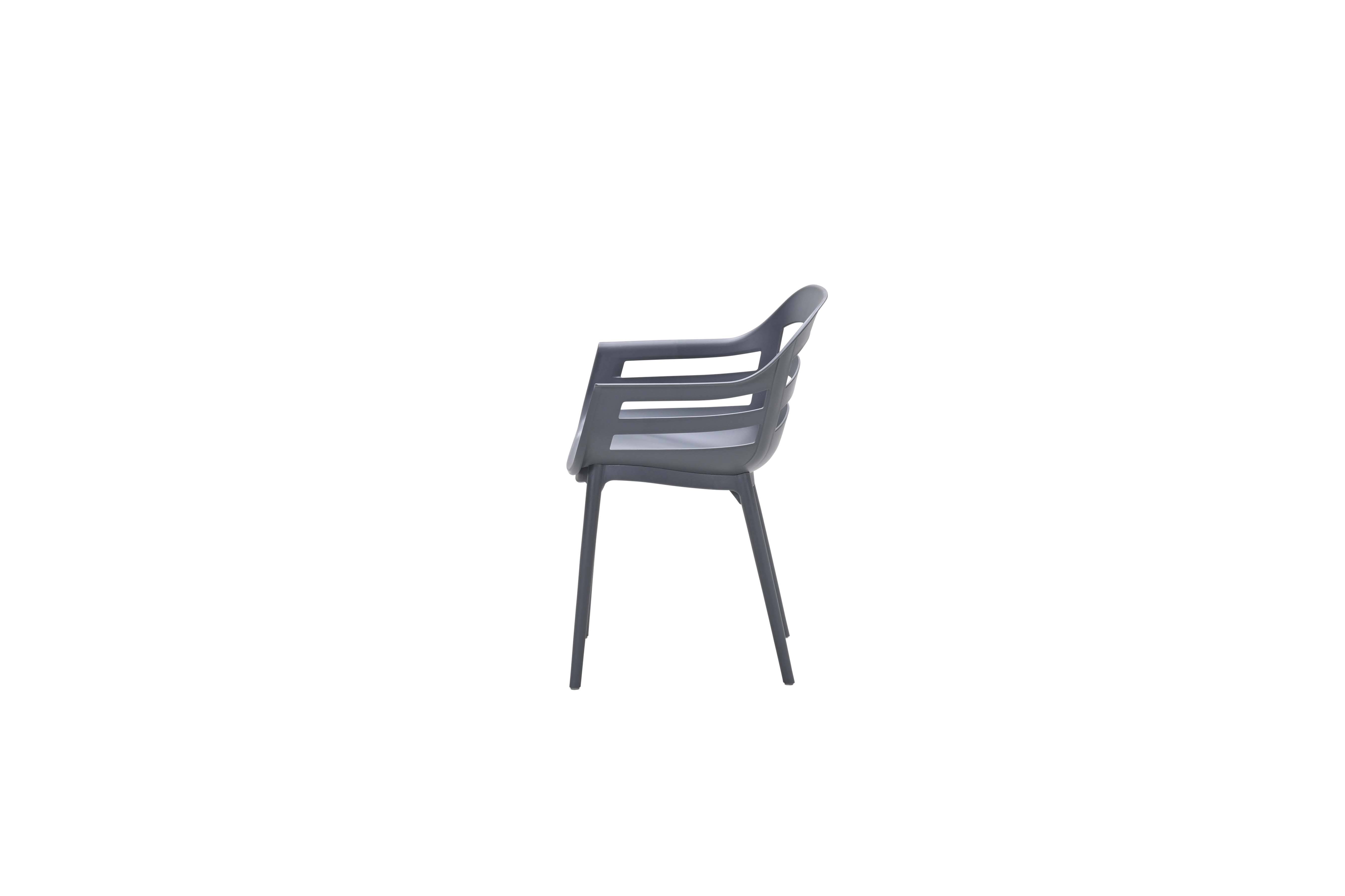Garden Impressions - Chaise plastique Ceasar - anthracite - Image 2