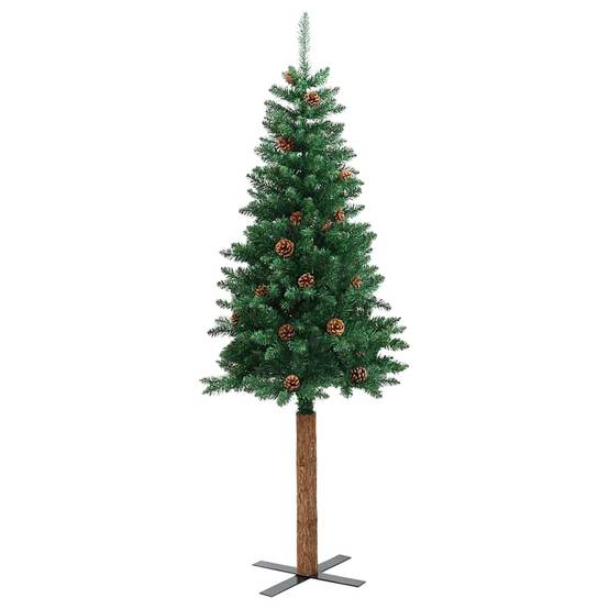Sapin de Noël Artificiel 150 cm Pré-décoré, Tronc en Bois, 150 LED, Facile à Installer – ComfortXL Outdoor Living - Image 5