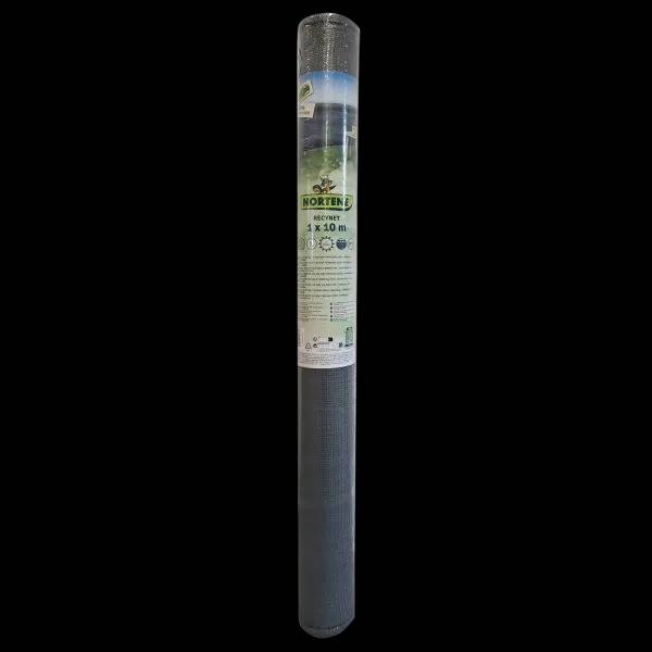 Nortène - Brise-vue HDPE tissé anthracite 1,5 x 10 m - 120 g/m² - boutonnières - Image 1