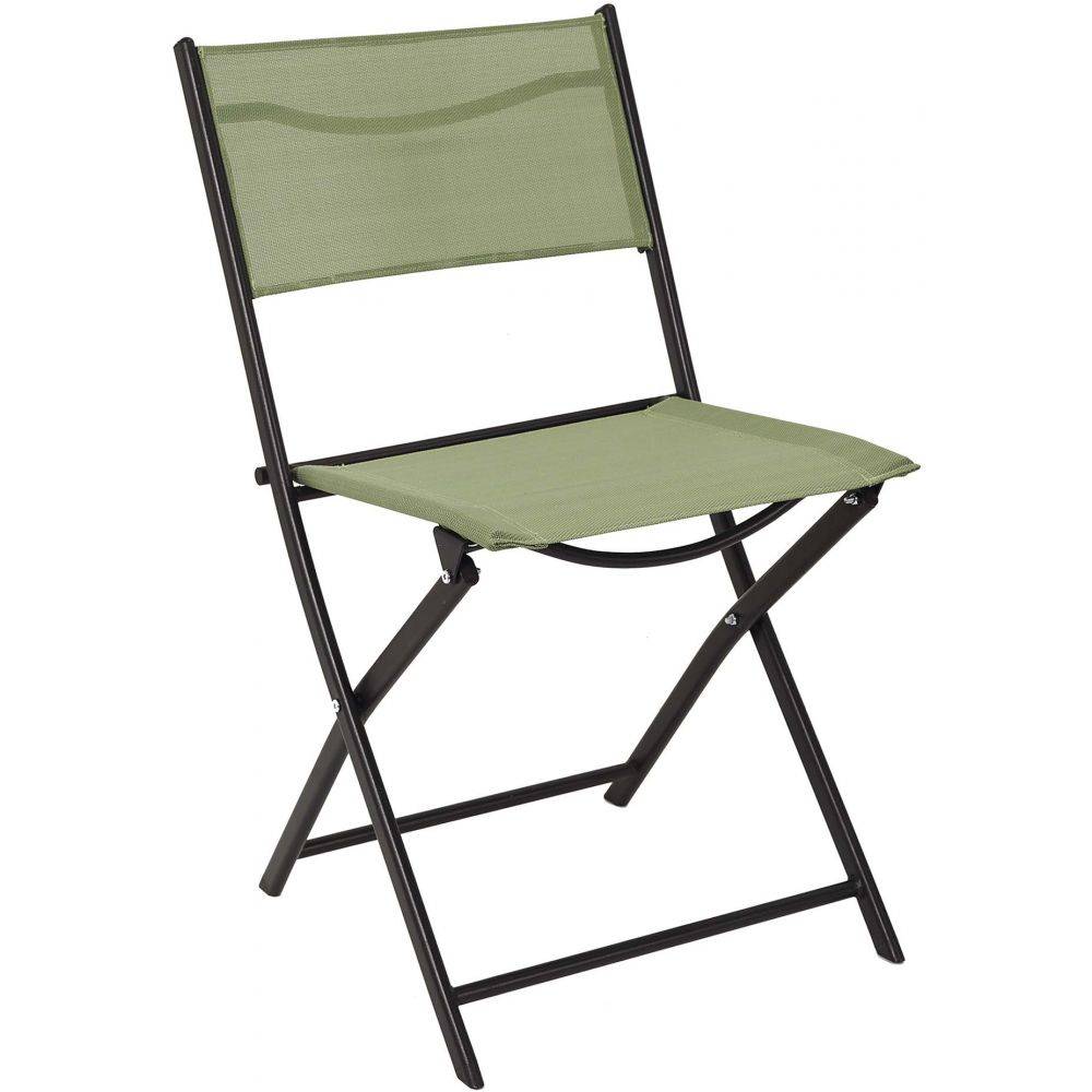 The Home Deco Factory - Chaise de jardin pliable en acier Elba (Lot de 2) - Image 4