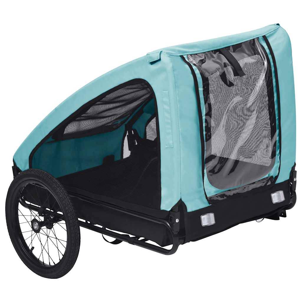 Vidaxl - Remorque de vélo pour animaux de compagnie bleu et noir vidaXL 92595 - Image 4