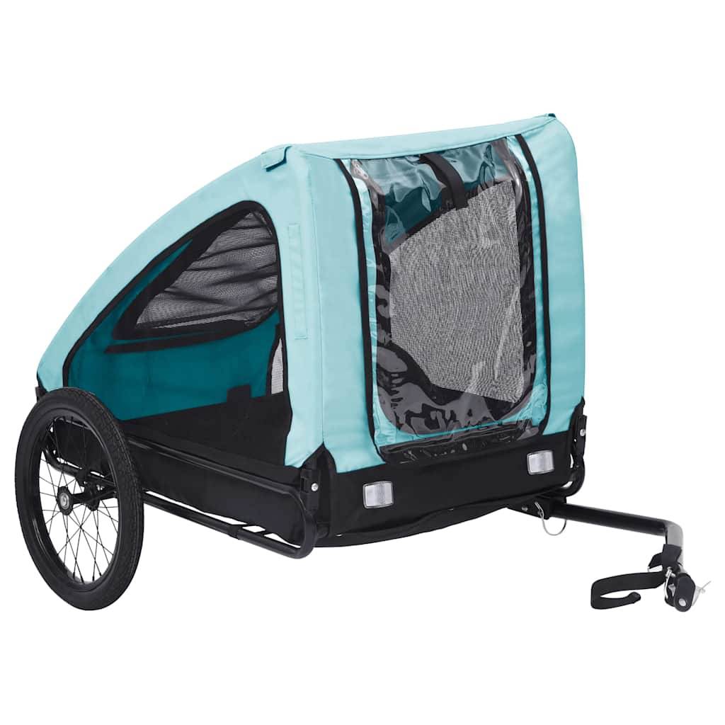 Vidaxl - Remorque de vélo pour animaux de compagnie bleu et noir vidaXL 92595 - Image 1