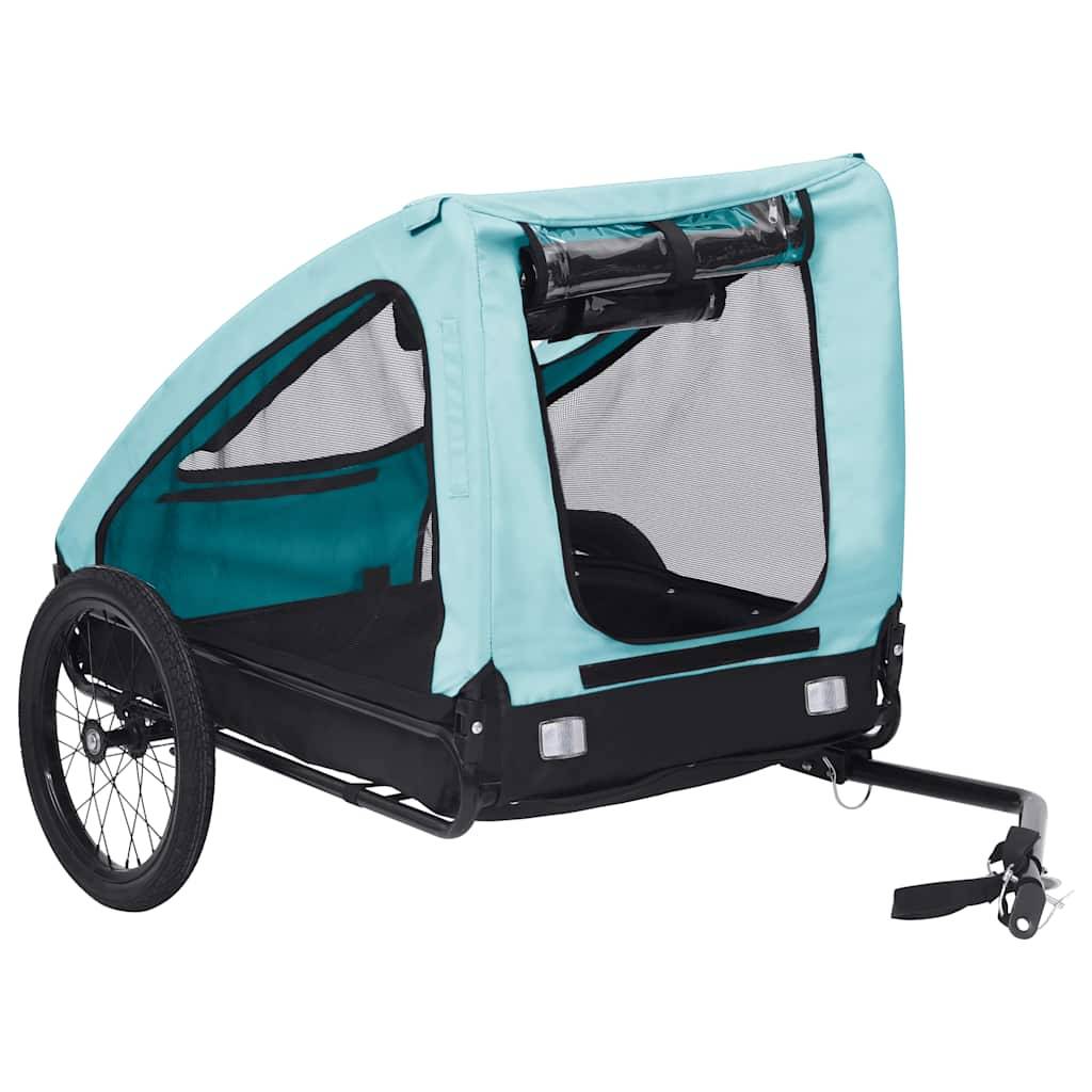 Vidaxl - Remorque de vélo pour animaux de compagnie bleu et noir vidaXL 92595 - Image 2