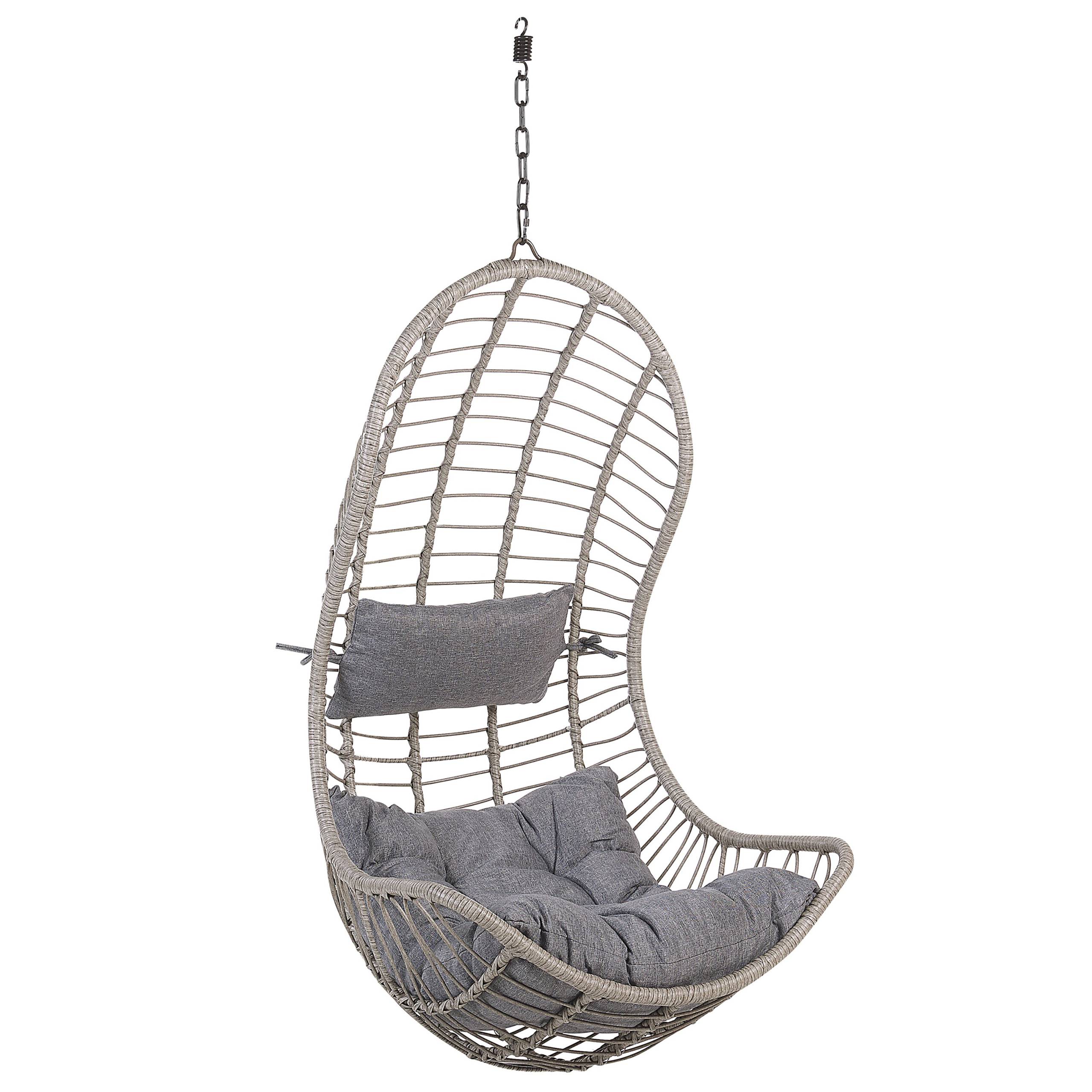 Beliani - Chaise porte-à-faux Polyrotin Gris PINETO - 80x97x199- Beliani - Image 6