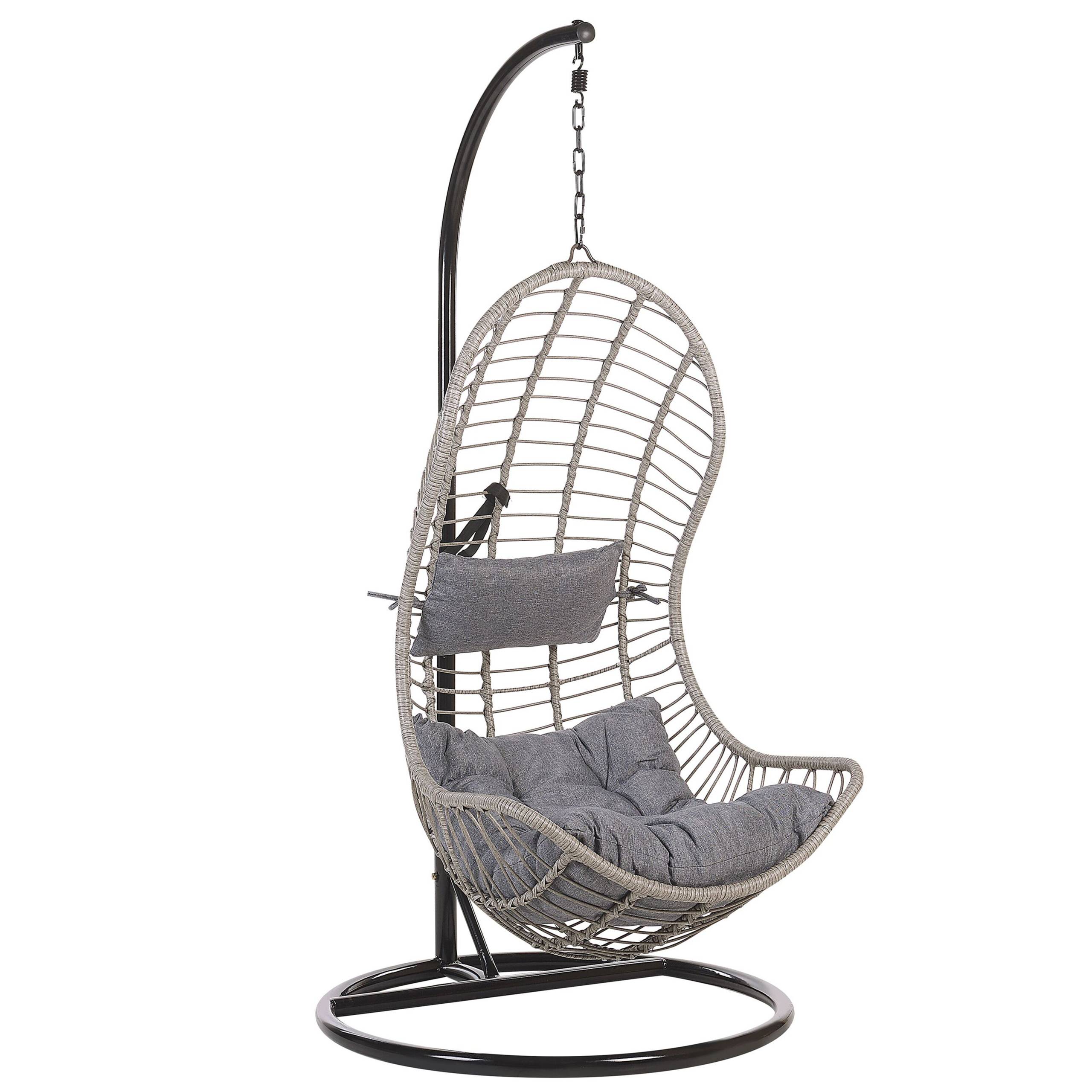 Beliani - Chaise porte-à-faux Polyrotin Gris PINETO - 80x97x199- Beliani - Image 2