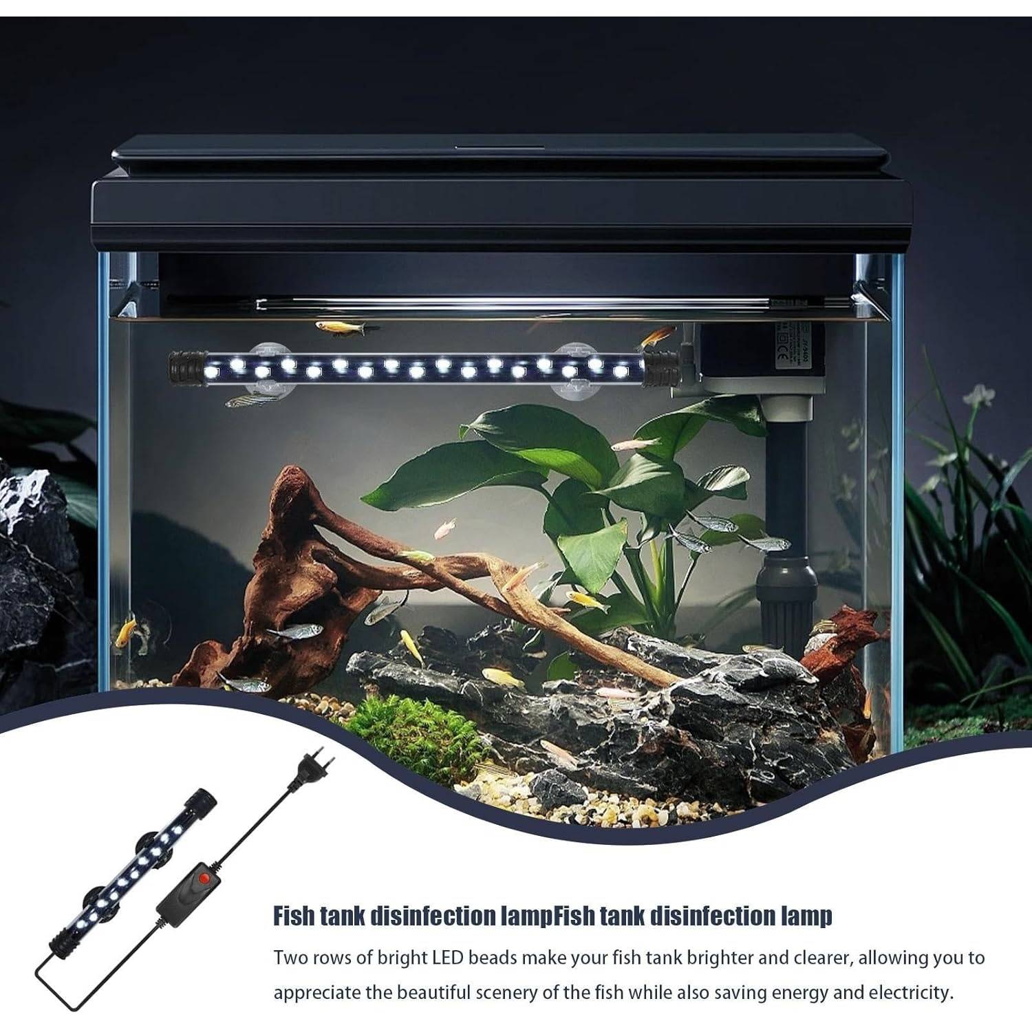 DtopbuyAge - Bande LED Submersible pour Aquarium - Éclairage Étanche S DtopbuyAge - Image 3