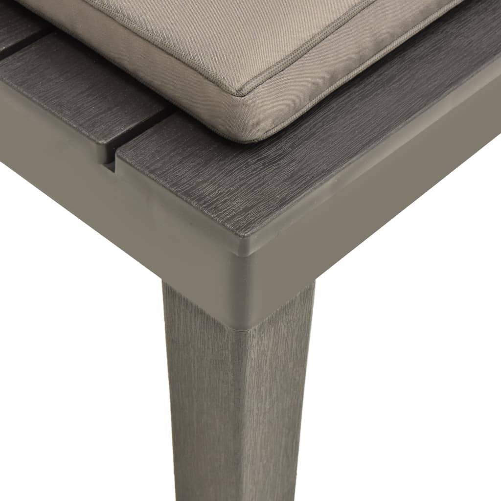 Vidaxl - Chaise de salon de jardin avec coussin Plastique Anthracite vidaXL 48826 - Image 5