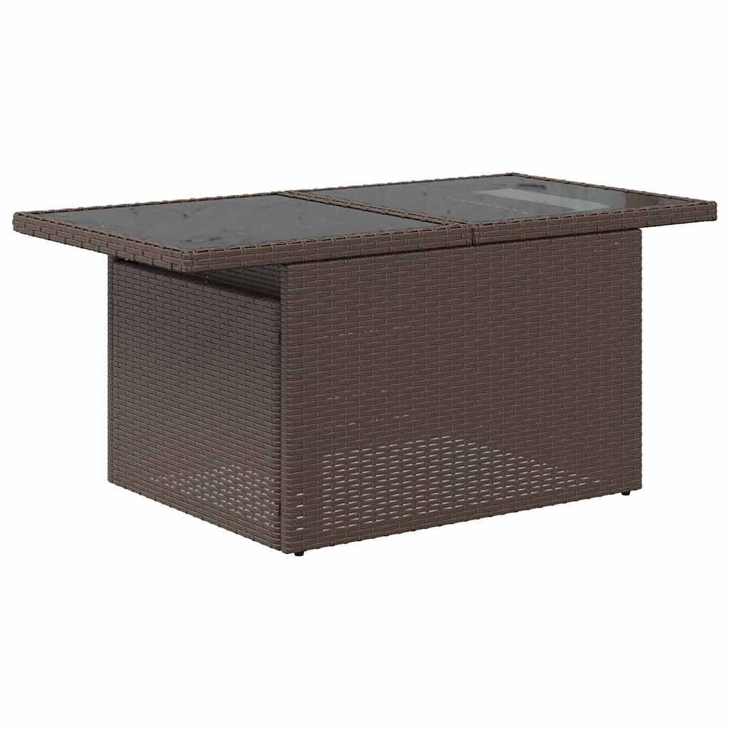 Vidaxl - Ensemble de canapé de jardin 9 pcs Marron Poly rotin vidaXL 3348304 - Image 8