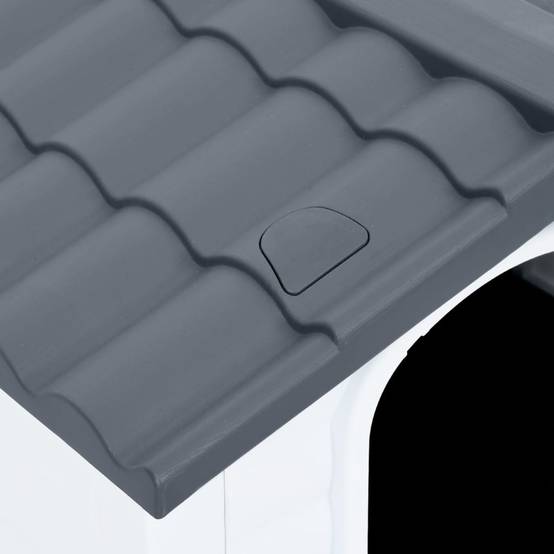 Grande niche pour chien polypropylène plancher surélevé Gris 90.5x68cm – ComfortXL Pet Living - Image 7