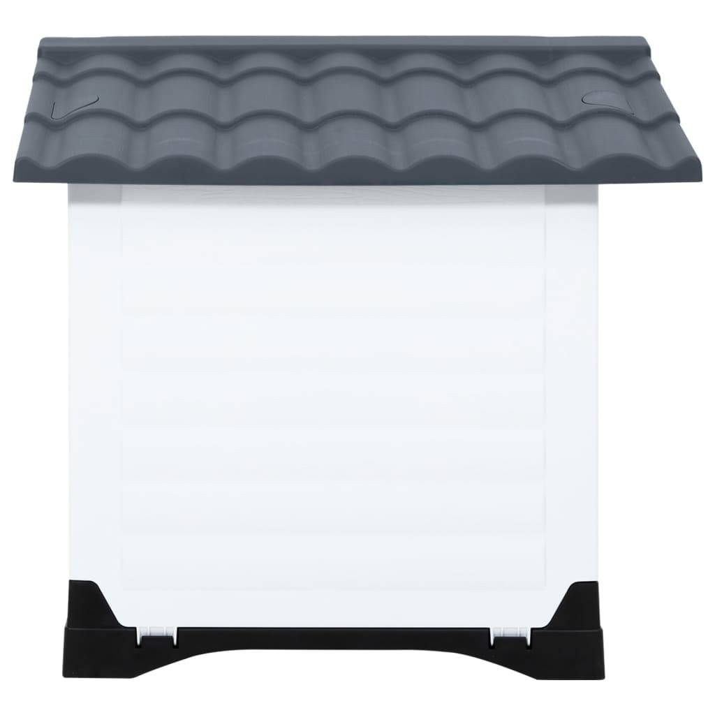 Grande niche pour chien polypropylène plancher surélevé Gris 90.5x68cm – ComfortXL Pet Living - Image 3