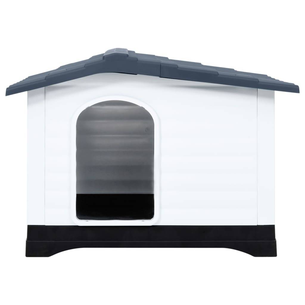 Grande niche pour chien polypropylène plancher surélevé Gris 90.5x68cm – ComfortXL Pet Living - Image 2