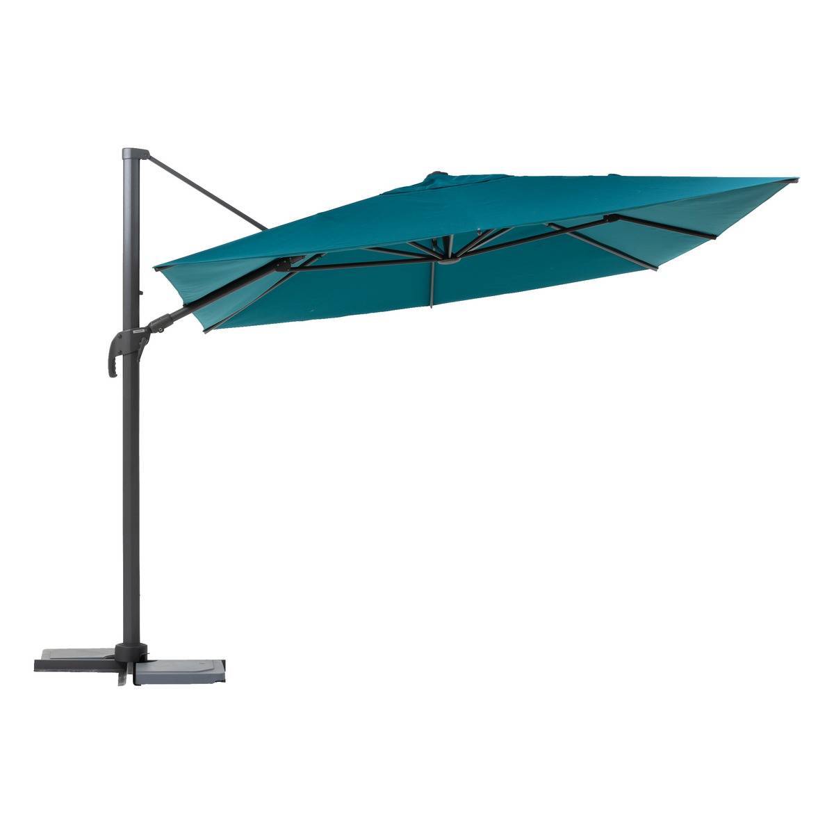 Hesperide - Parasol déporté "Melhia" bleu canard 3x3m Hespéride - Image 1
