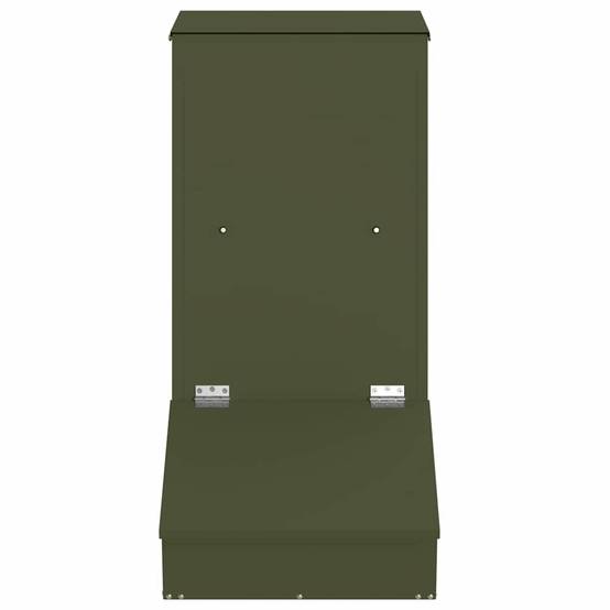 Distributeur Porcs Métal 20kg Automatique Robuste Vert Olive - ComfortXL Outdoor Living - Image 4