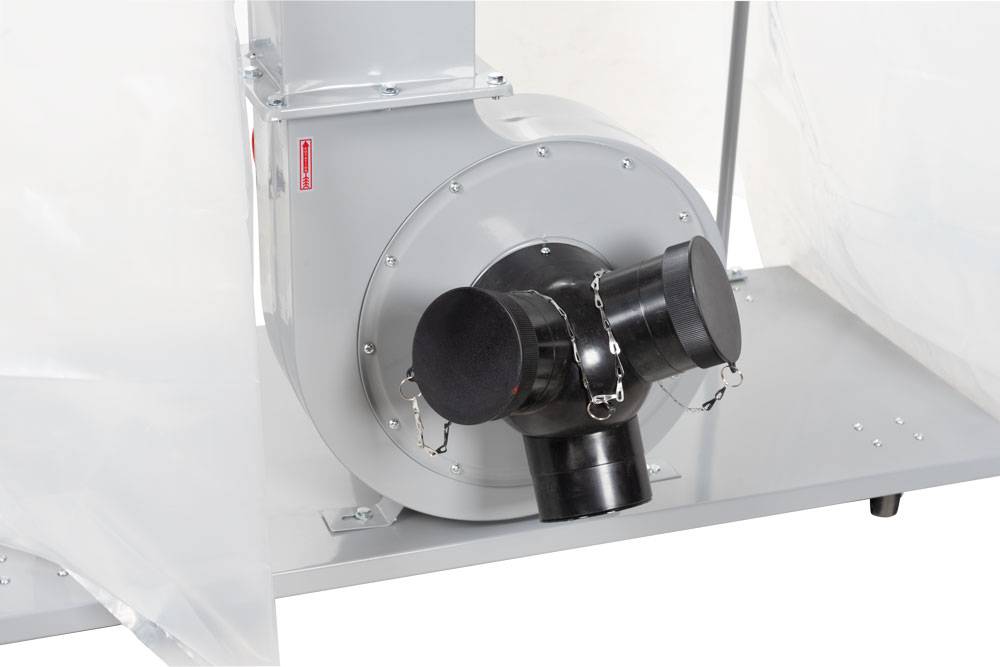 Aspirateur à copeaux de bois 2 x 200 L - 2200 W - ABS3880 - 400V Holzmann - Image 3