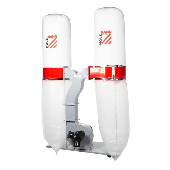 Aspirateur à copeaux de bois 2 x 200 L - 2200 W - ABS3880 - 400V Holzmann - Image 1