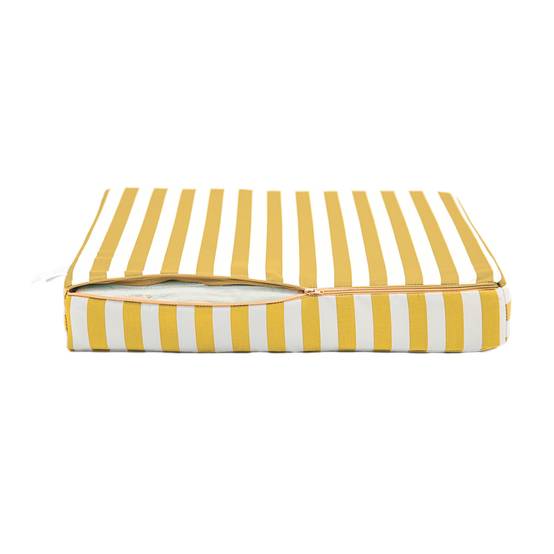 Coussins pour salon de jardin déhoussable 60x60cm Rayure jaune - Déco arts - Image 6