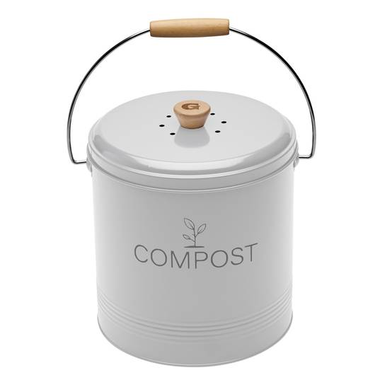 Guillouard - Seau compost rond blanc 8L - Image 2