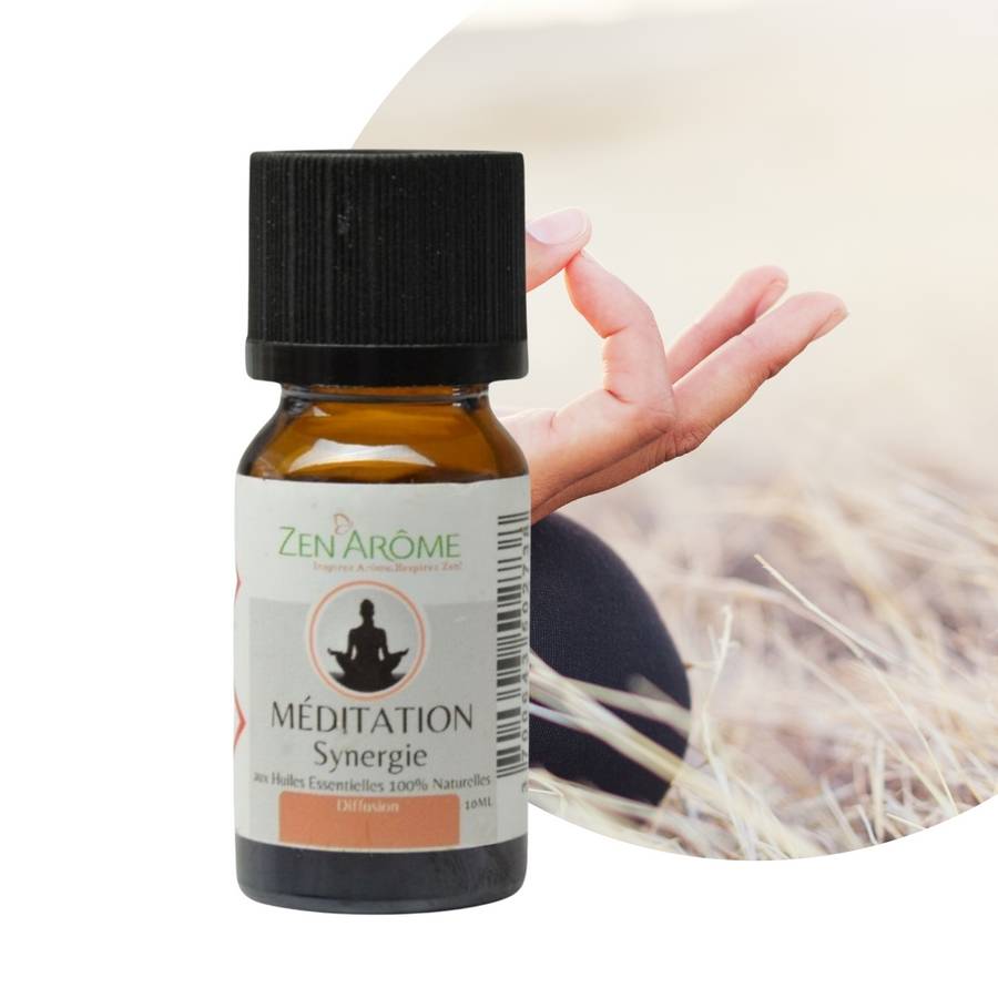 Synergie Huiles Essentielles Méditation, Mélange Huiles Essentielles 100% Pure et Naturelle, Aromathérapie, 10ml - Zen'Arôme - Image 2