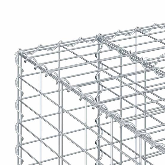 PANGIVO - Lit surélevé gabion Acier galvanisé Argenté 140 x 60 x 55 cm - PANGIVO - Image 9