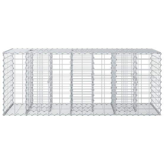 PANGIVO - Lit surélevé gabion Acier galvanisé Argenté 140 x 60 x 55 cm - PANGIVO - Image 6