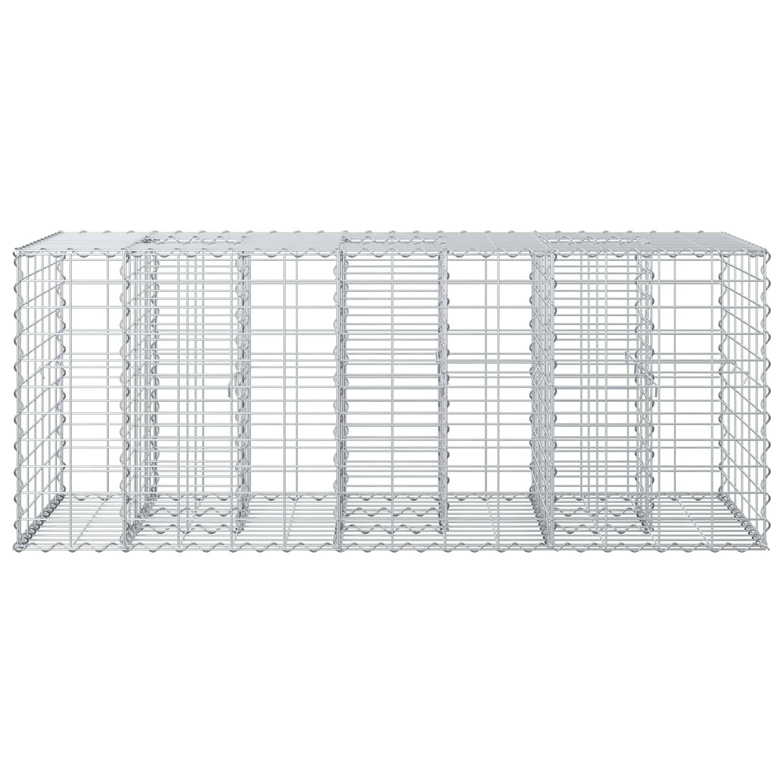 PANGIVO - Lit surélevé gabion Acier galvanisé Argenté 140 x 60 x 55 cm - PANGIVO - Image 6