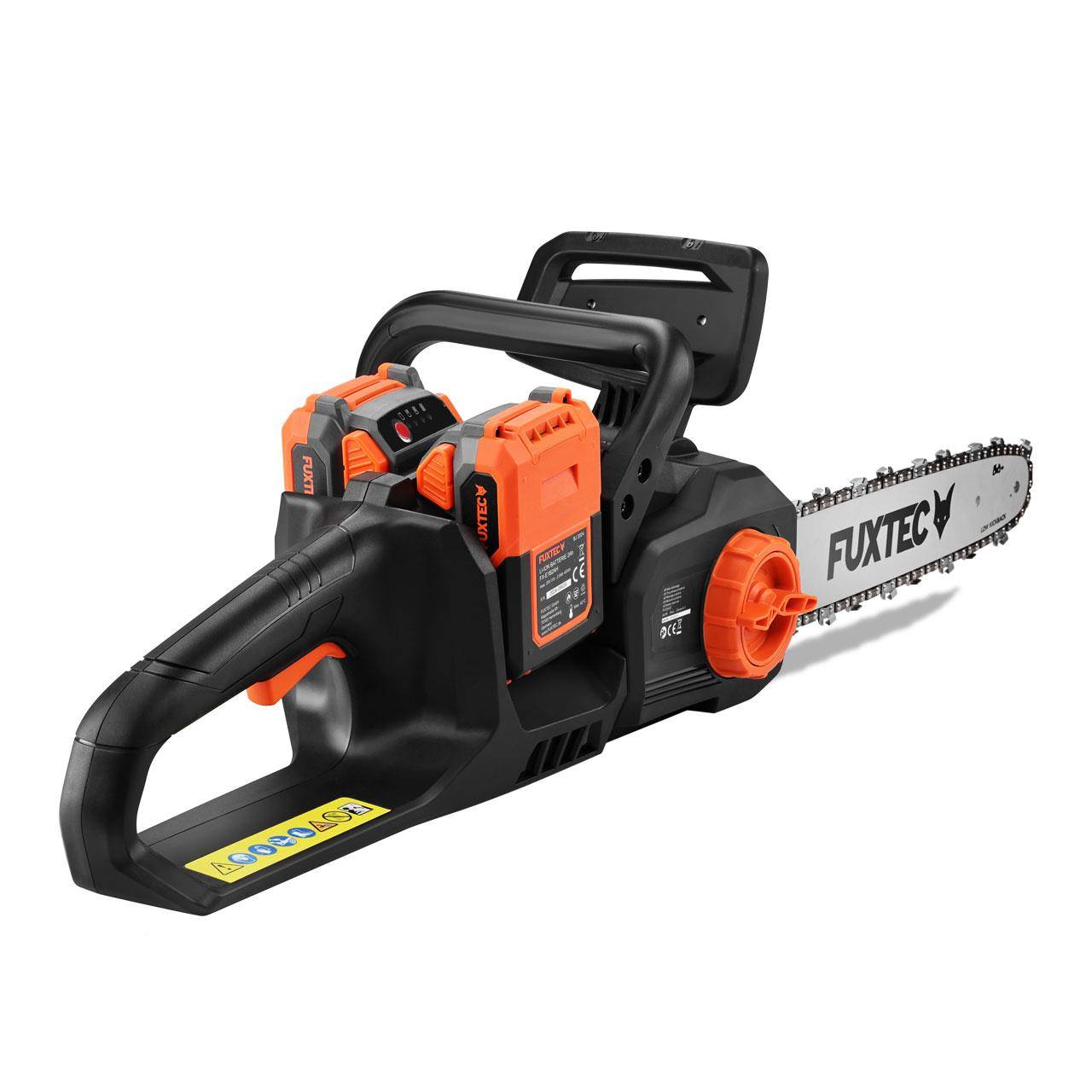 Tronçonneuse batterie sans fil 2x20V - FUXTEC  FX-E2KSSET - longueur de coupe 35cm, batteries & double chargeur - Image 2