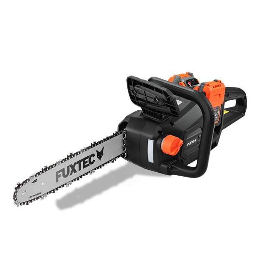 Tronçonneuse batterie sans fil 2x20V - FUXTEC FX-E2KSSET - longueur de coupe 35cm, batteries & double chargeur - Image 7