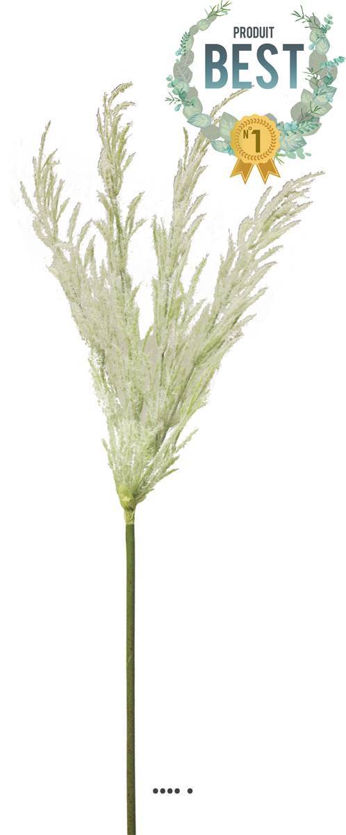 Herbe des prairies artificielle en piquet, H 99 cm Crème - BEST - couleur: Crème - Image 1