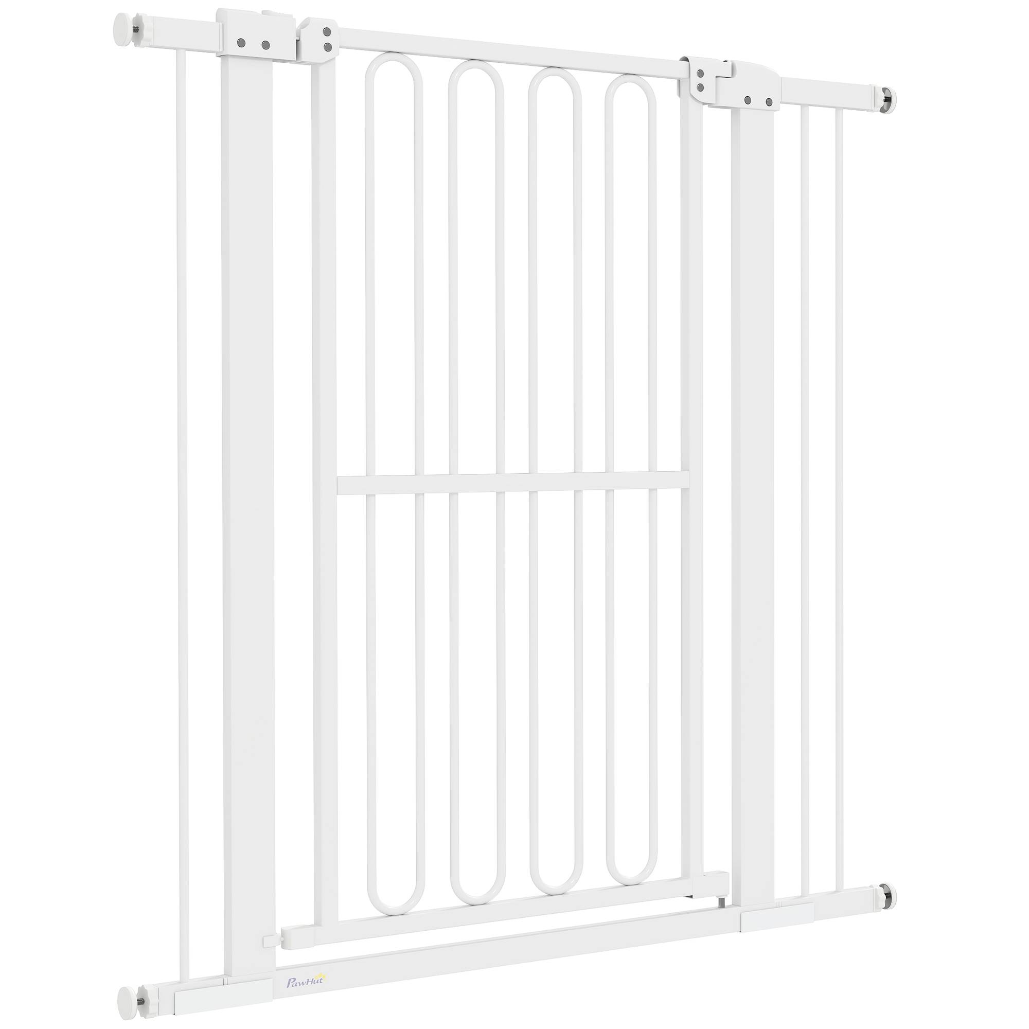 Sans Marque - Barrière de porte pour chien, 76-104 cm, sans perçage, pour escaliers - Image 2