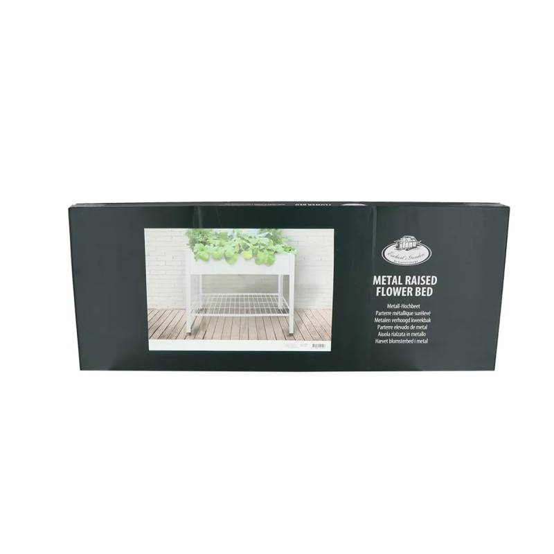 Esschert Design - Carré potager en acier - L 100,5 x P 40,5 x H 80,5 - Blanc - Image 10