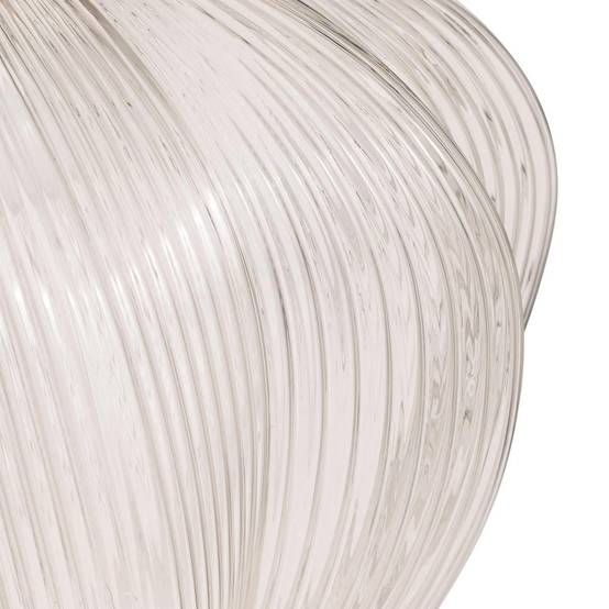 Lampe Suspension en Verre "Phylas" 37cm Transparent - Image 2