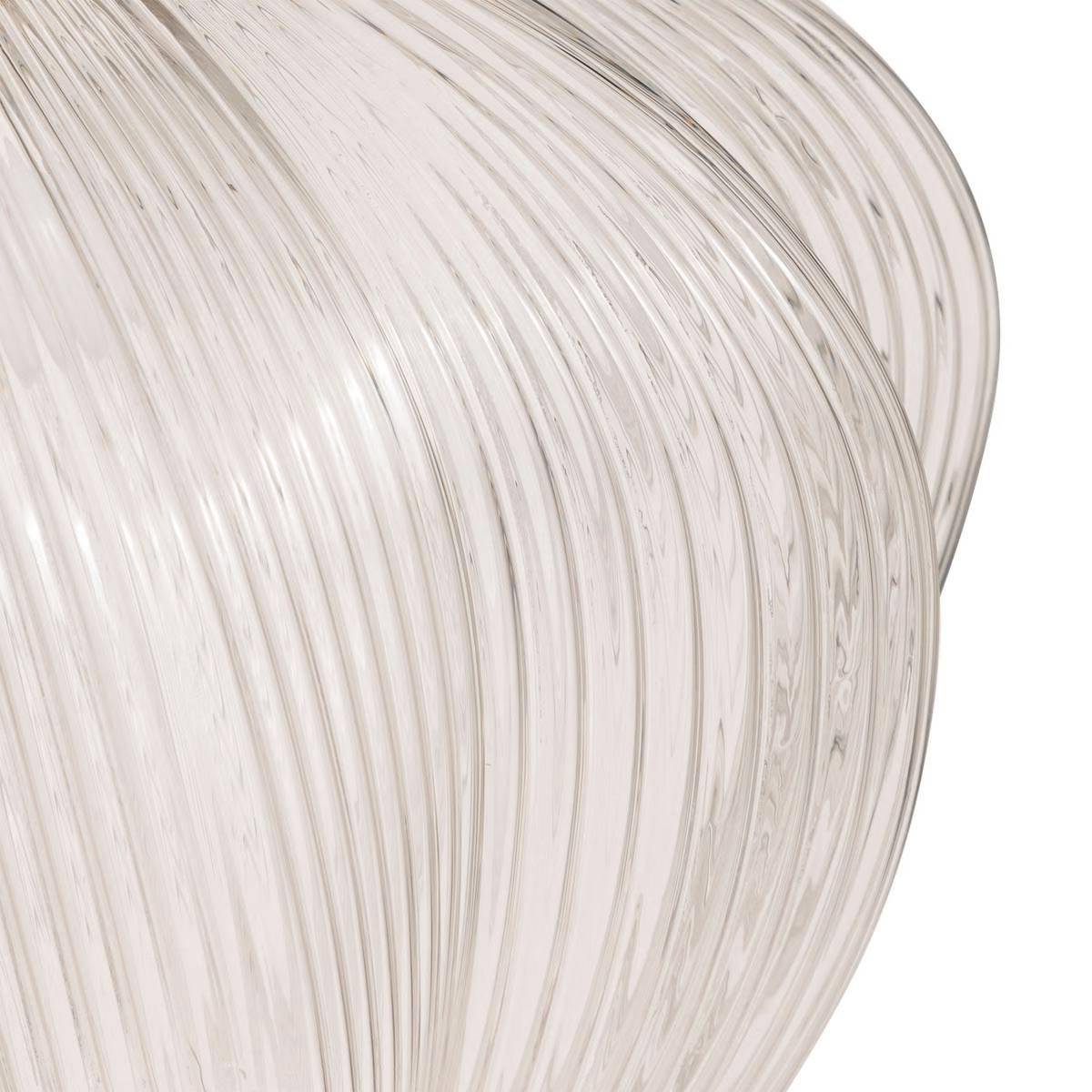 Lampe Suspension en Verre "Phylas" 37cm Transparent - Image 2