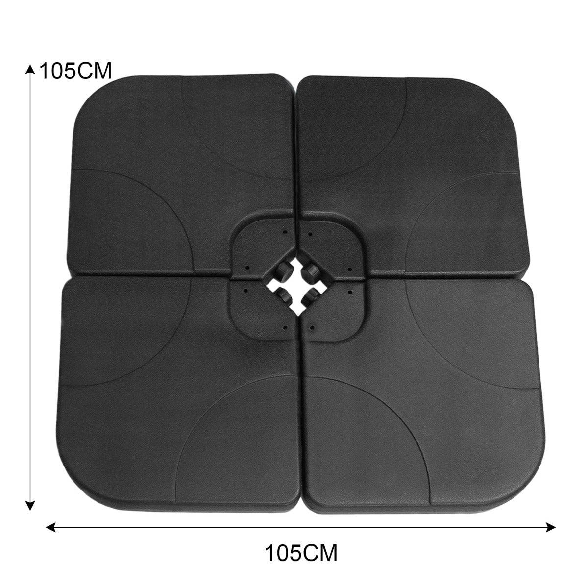 Monstershop - Parasol Cantilever Noir & Base Carrée 3m x 3m x 2.5m - Image 4