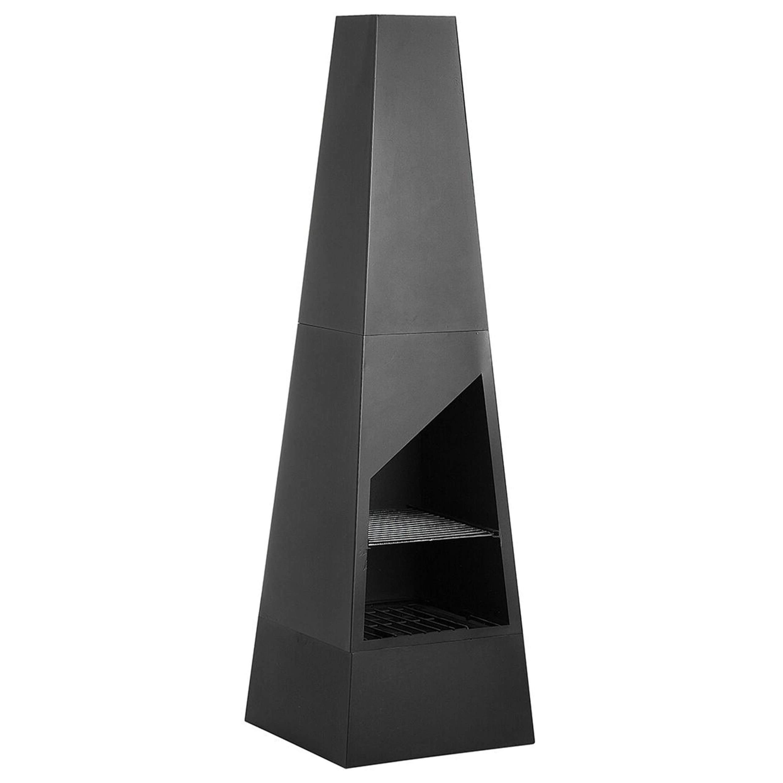 Beliani - Braséro en bois Acier Noir YATE - Beliani - Image 2