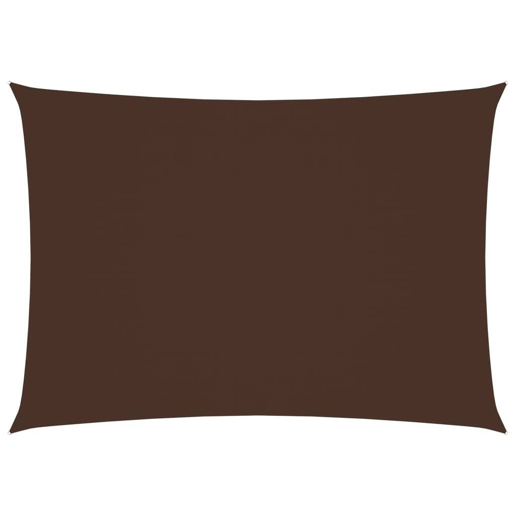 Helloshop26 - Voile toile d'ombrage parasol tissu oxford rectangulaire 2,5 x 4 m marron - Image 1