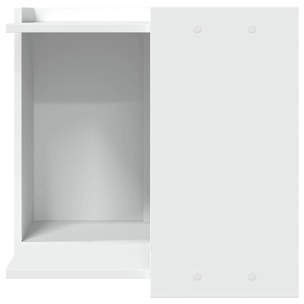 Vidaxl - Meuble de bac à litière pour chat blanc bois d'ingénierie vidaXL 857751 - Image 5
