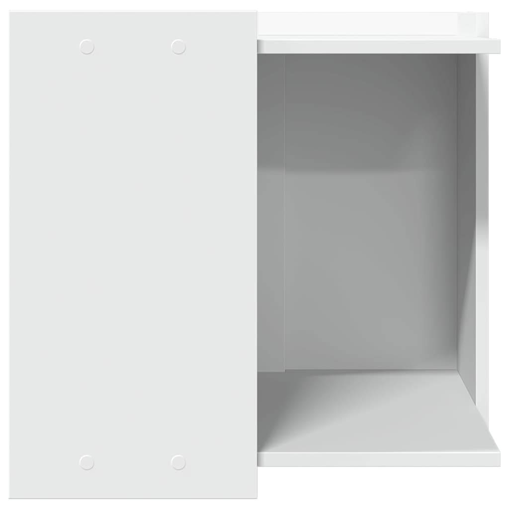 Vidaxl - Meuble de bac à litière pour chat blanc bois d'ingénierie vidaXL 857751 - Image 7