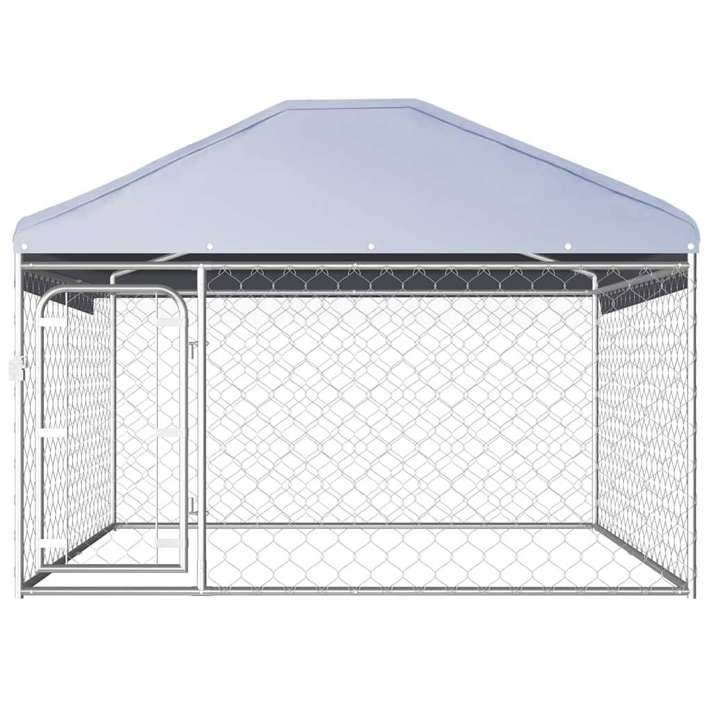 Vidaxl - Chenil extérieur avec toit pour chiens 200 x 200 x 135 cm vidaXL 144493 - Image 7