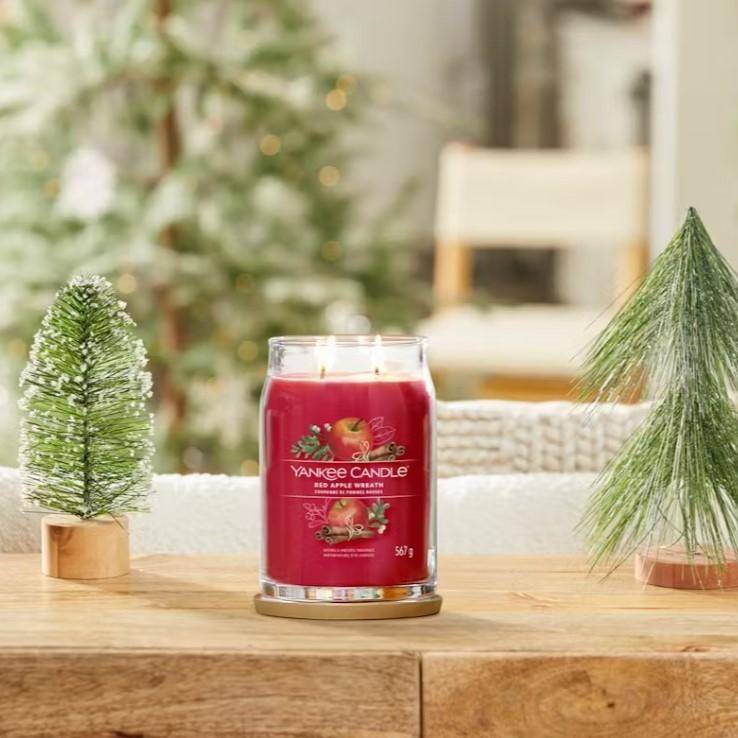 Yankee Candle - Bougie couronne de pommes rouges grand modèle - Image 2