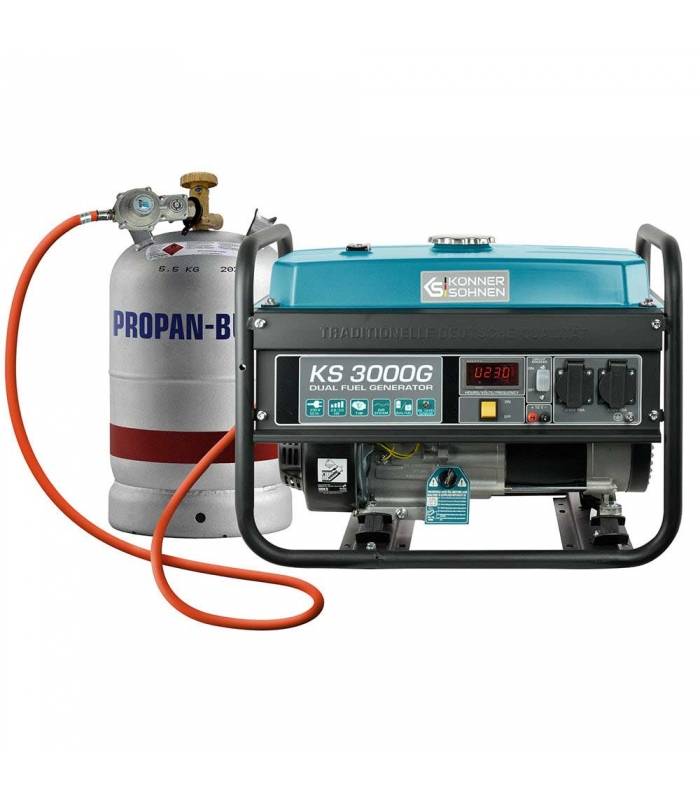Générateur à essence/gaz 3kW avec système AVR - Könner & Söhnen KS 3000G - Image 1