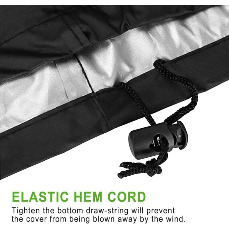 IntiMeg - Housse Salon de Jardin, 210D Polyester Imperméable Anti-UV ,Salon de Jardin Housse de Protection pour Tables de Jardin, Chaise,(200 160 70cm) IntiMeg - Image 4