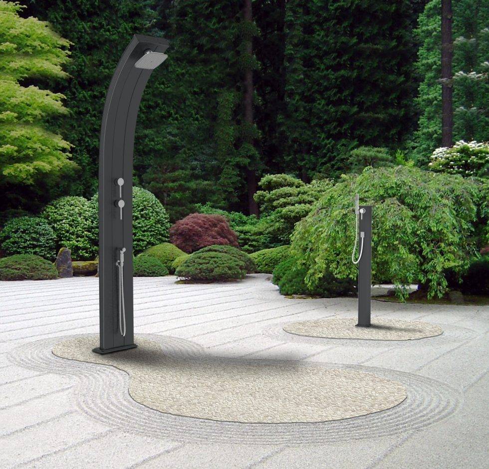 Douche solaire aluminium  Dada D340 ANTHRACITE by ARKEMA DESIGN - Image 2